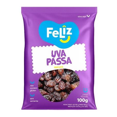 FELIZ UVA PASSA ESCURA 100G