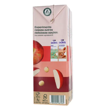 Bebida Base Soja Ades Frutas Maça 1l 360-10