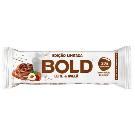 Choc bold barra proteica 60g leite & avela