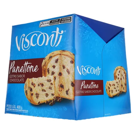 Panettone Visconti Chocolate Caixa 400gr 360-22