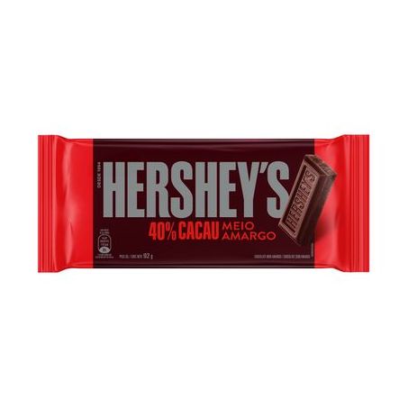 Chocolate meio amargo hersheys 82g