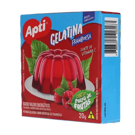 GELATINA EM PÓ APTI FRAMBOESA 20G 360-4