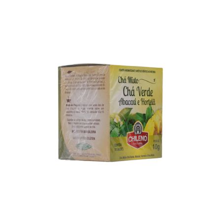 Chá Misto Chileno Chá Verde, Abacaxi, Hortelã e Erva-Mate Caixa com 10un - 10gr 360-52