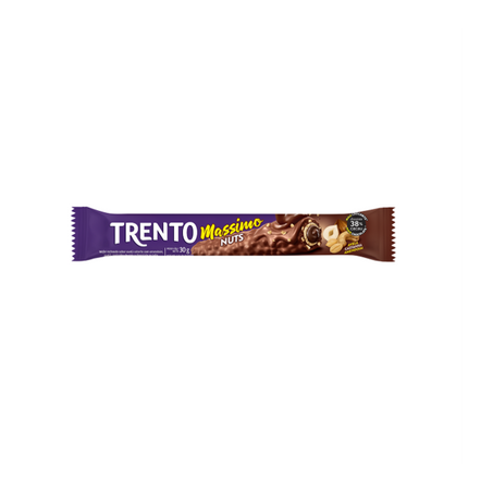 CHOCOLATE TRENTO MASSIMO NUTS AO LEITE 25G