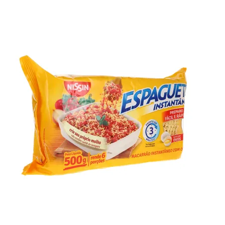 MASSA NISSIN ESPAGUETE C/OVOS T3 500G 360-33