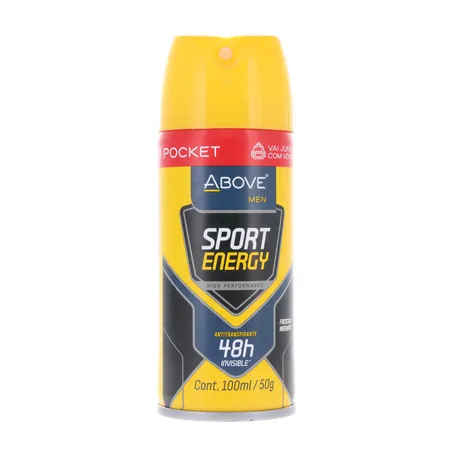 Desodorante above sport energy masculino aerossol 100ml 360-35