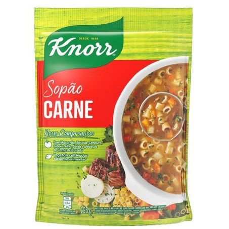 SOPÃO KNORR CARNE COM MACARRÃO 195G