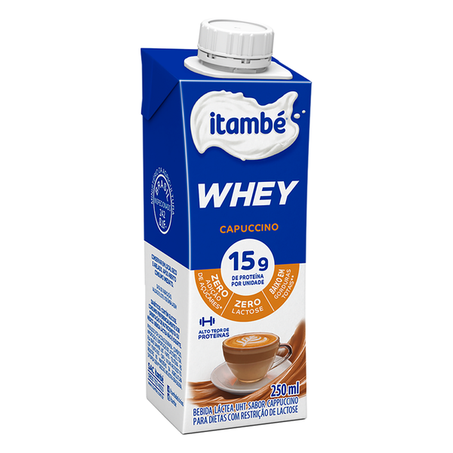 Bebida Láctea Itambé Whey Cappuccino 250ml