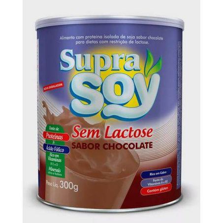 Leite em Pó Supra Soy Sem Lactose Chocolate Lata 300G