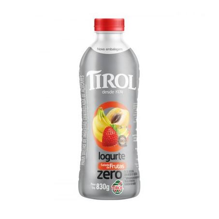 IOGURTE TIROL ZERO LACTOSE 830G SALADA DE FRUTAS