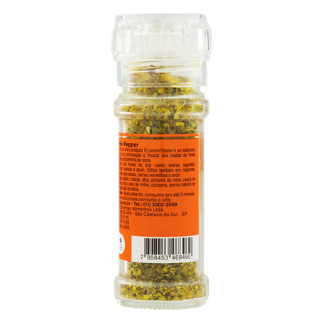 Sal Bombay Lemon Pepper com Moedor 70g 360-1