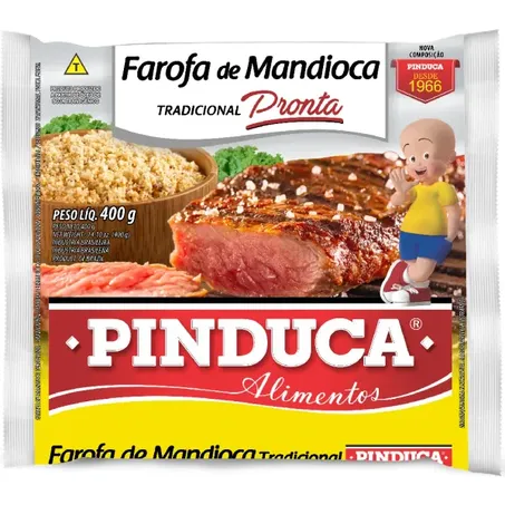 Farofa Mandioca Pinduca 400g Tradicional