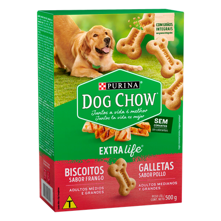 Bisc P/Caes Dog Chow 500g Frango Med/Grande