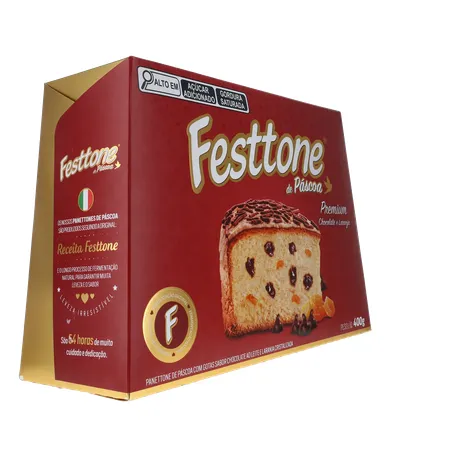 Panettone de Páscoa Festtone Chocolate e Laranja Cristalizada 400G 360-13