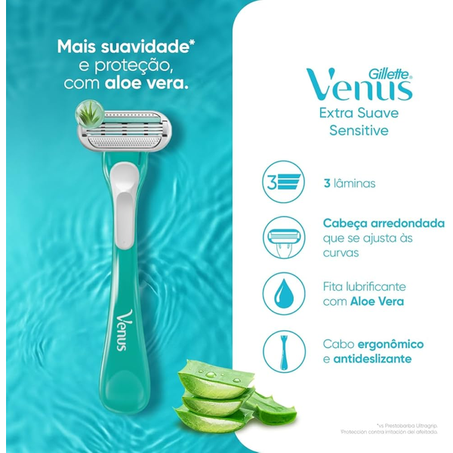 APARELHO DEPILATÓRIO GILLETE VENUS SENSITIVE C/2UN 360-2