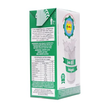 Leite UHT Integral Terra Viva Caixa 1lt 360-21