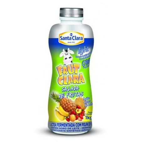 Bebida lactea 1l pp santa clara salada de frutas light
