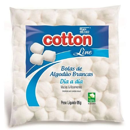 	 ALGODAO COTTON LINE BOLA 95G BRANCO