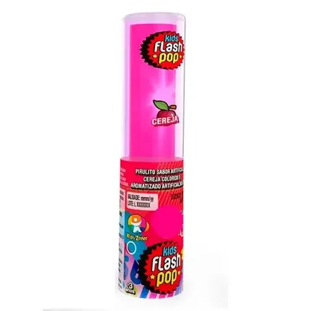 Pirulito Kids Zone 17g Luz Flash Pop