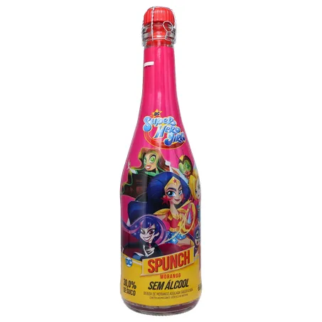 Espumante spunch 660ml zero alcool liga da justica 360-35