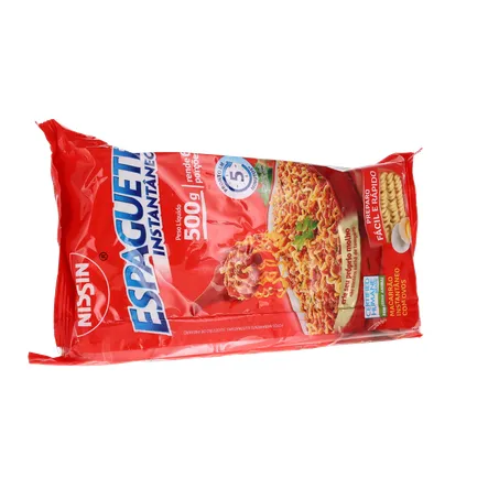 MASSA NISSIN ESPAGUETE C/OVOS T5 500G 360-15