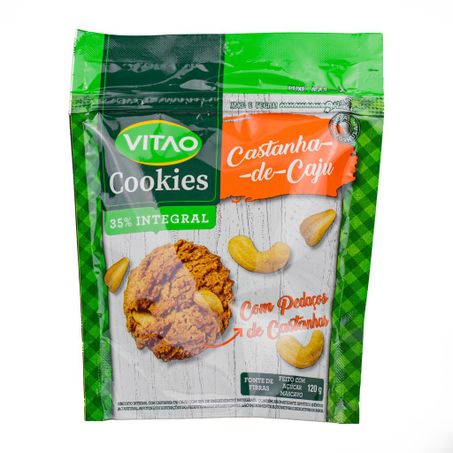 COOKIES INTEGRAL CASTANHA DE CAJU 120G