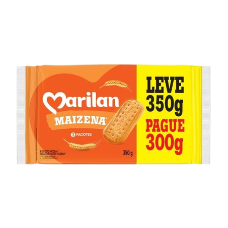 Biscoito Marilan Maizena Pacote Leve 350g Pague 300g 
 