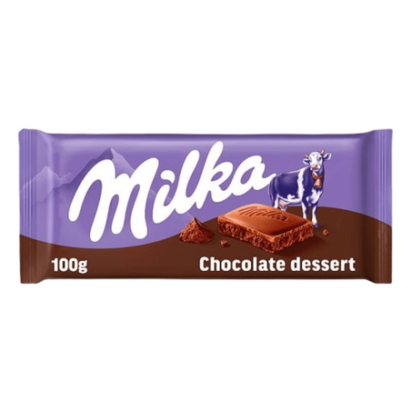 Chocolate barra milka 100g dessert