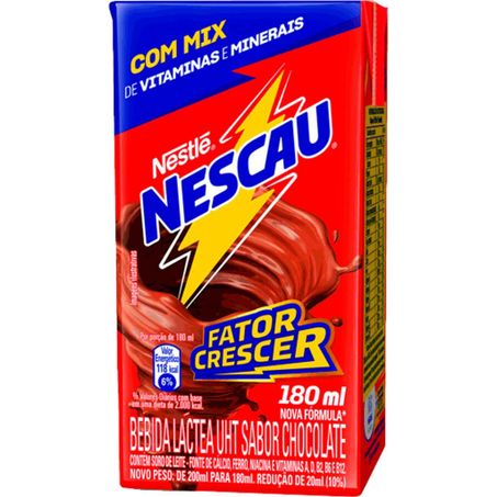 Bebida lactea nescau nestle 180ml