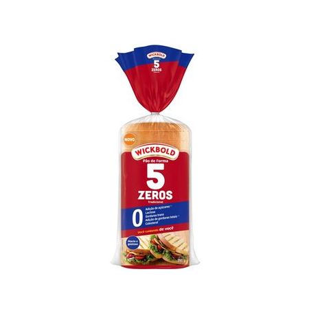 PÃO FORMA WICKBOLD TRADICIONAL 5 ZEROS 350G
