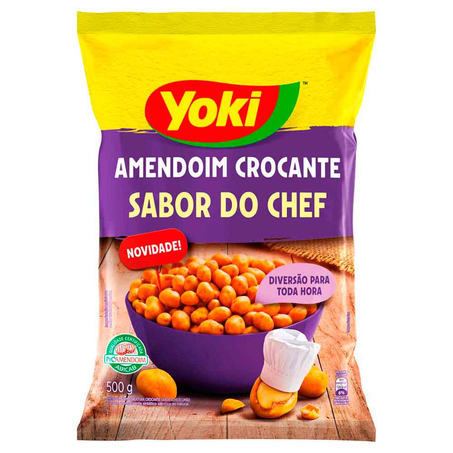 Amendoim Yoki Crocante Sabor Chef Pacote 500G