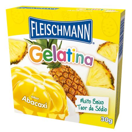GELATINA FLEISCHMANN ABACAXI 30G