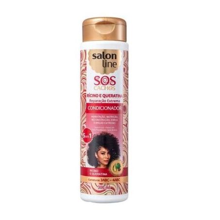 Condicionador Salon Line Ricino E Queratina Embalagem 300ML