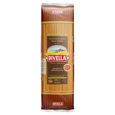 MACARRÃO SPAGHETTI N.8 INTEGRAL DIVELLA 500G