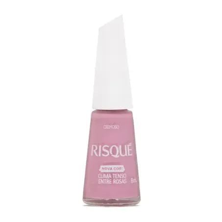 Esmalte risque clima tenso entre rosa 8ml