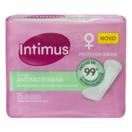 PROTETOR DIÁRIO SEM ABAS ANTIBACTERIANO INTIMUS