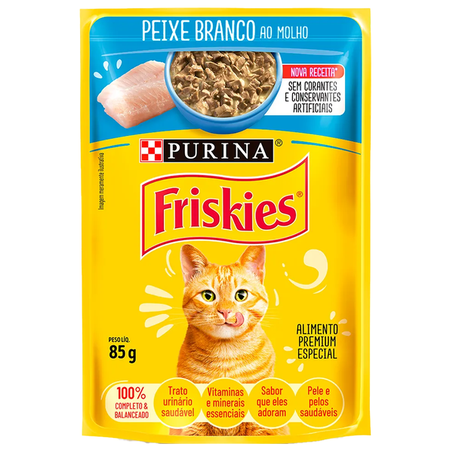 FRISKIES PEIXE BRANCO AO MOLHO 85G