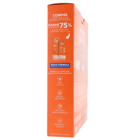 Protetor solar corporal cenoura e bronze 360-10