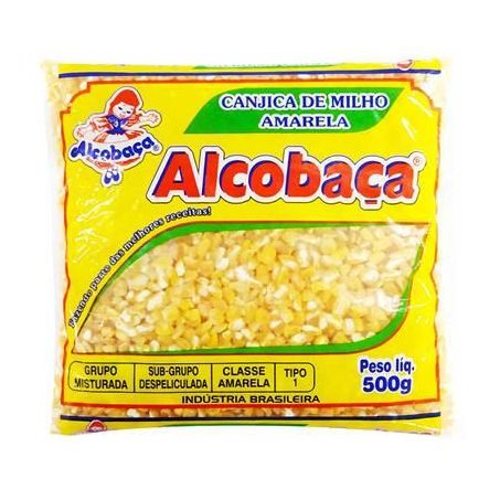 CANJICA ALCOBACA 500G MILHO AMARELO