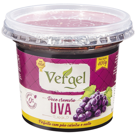 Doce de fruta vergel 400g uva