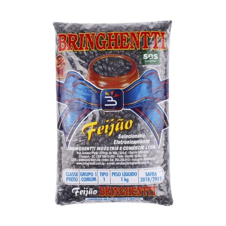 Feijão preto tipo i brighentti 1kg