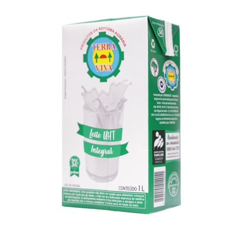 Leite UHT Integral Terra Viva Caixa 1lt 360-36