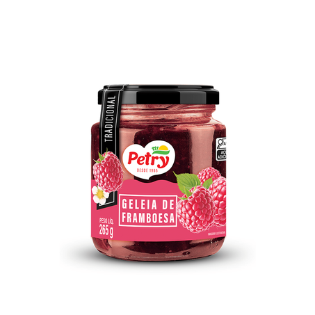 Geleia petry framboesa 265g