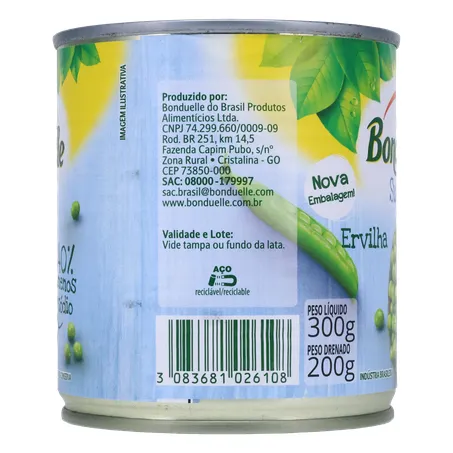 Ervilhas Bonduelle Suave 200g 360-10