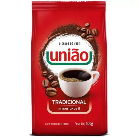Café torrado e moído união tradicional intensidade 8 500g