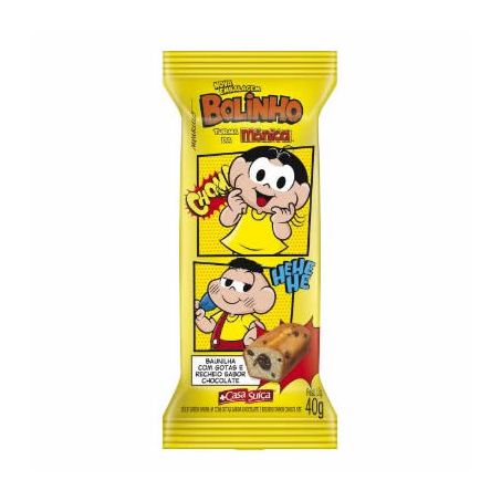BOLINHO BAUNILHA RECHEIO CHOCOLATE TURMA DA MÔNICA CASA SUÍÇA