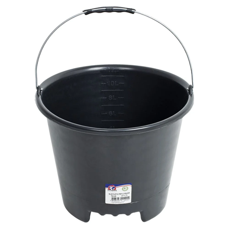 Balde 12l para concreto preto terraplast