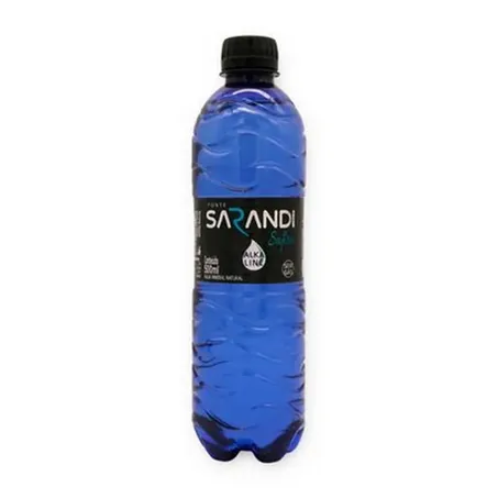 Água Mineral Sarandi Natural Safira sem Gás Garrafa 500ml