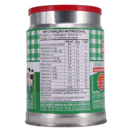 LEITE PÓ ELEGÊ INTEGRAL LATA 380G 360-3