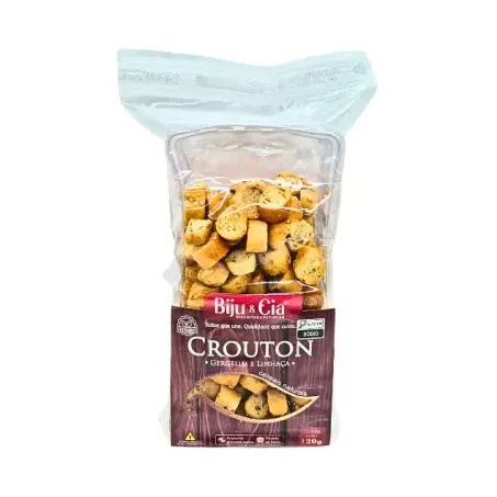 Crouton Biju & Cia Gergelim E Linhaça 120g